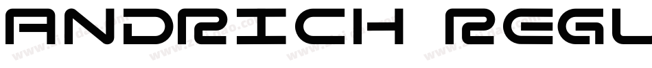 Andrich Regular字体转换